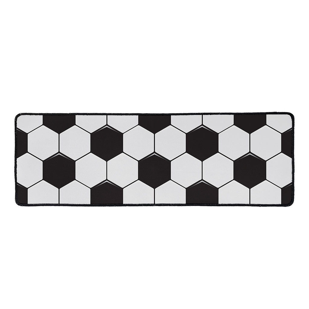 Soccer Ball Print Long Kitchen Mat
