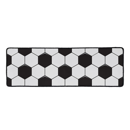 Soccer Ball Print Long Kitchen Mat