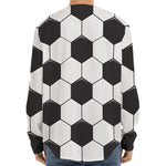 Soccer Ball Print Long Sleeve Baseball Jersey