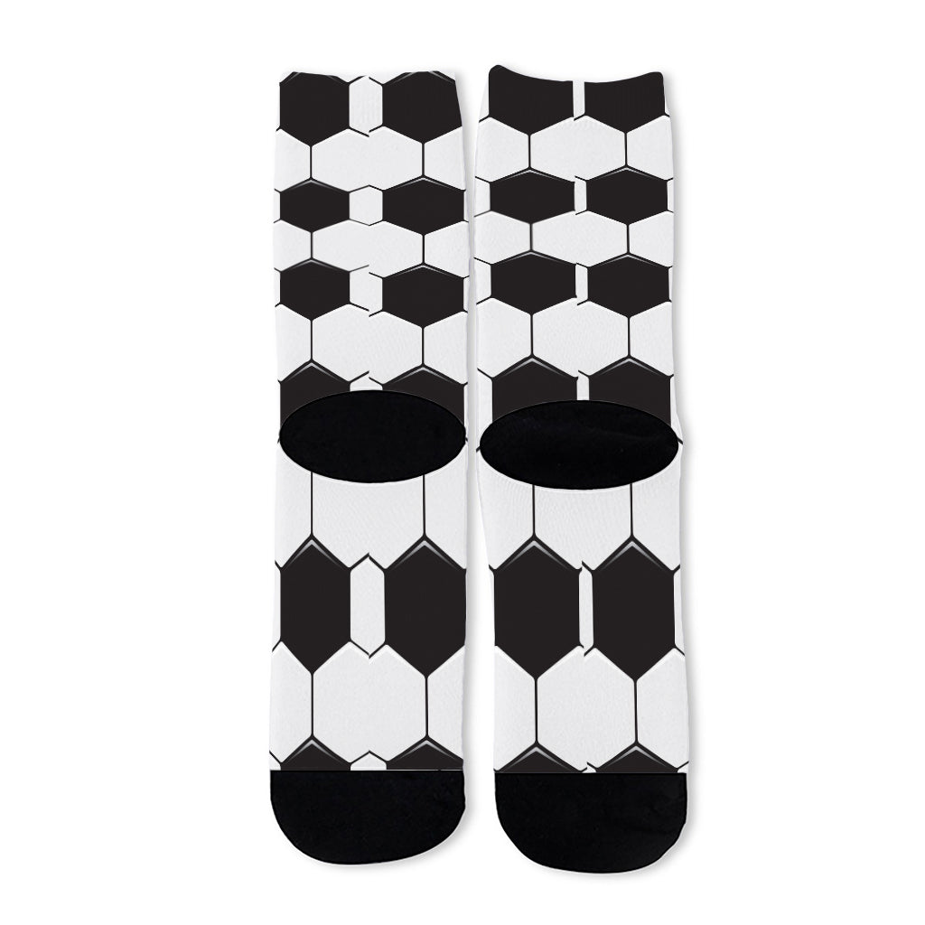 Soccer Ball Print Long Socks