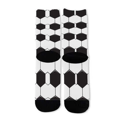 Soccer Ball Print Long Socks