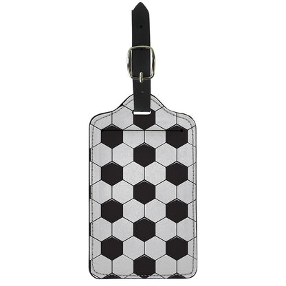 Soccer Ball Print Luggage Tag