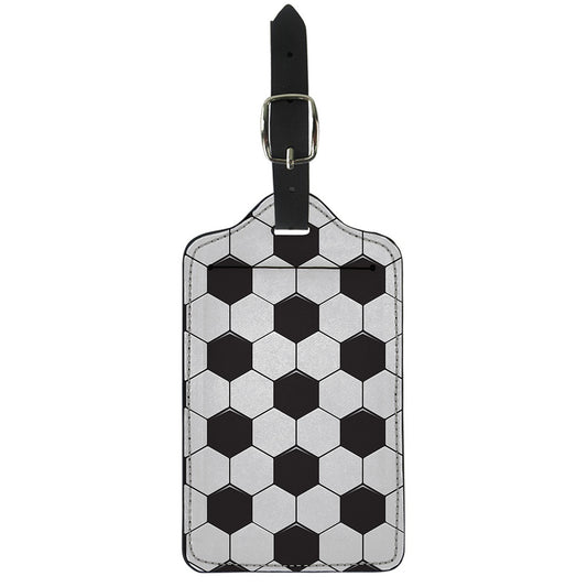 Soccer Ball Print Luggage Tag