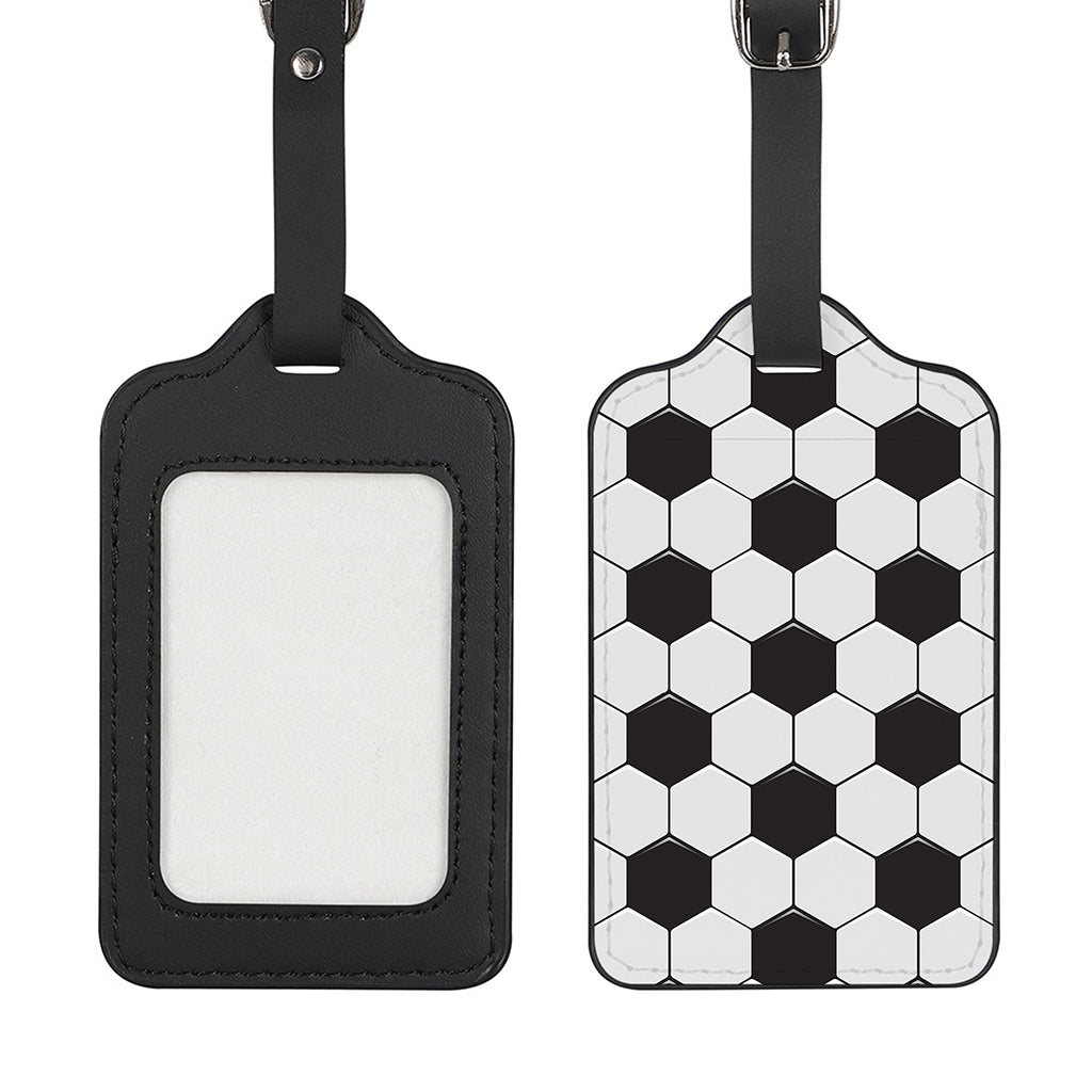 Soccer Ball Print Luggage Tag