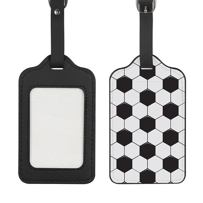 Soccer Ball Print Luggage Tag