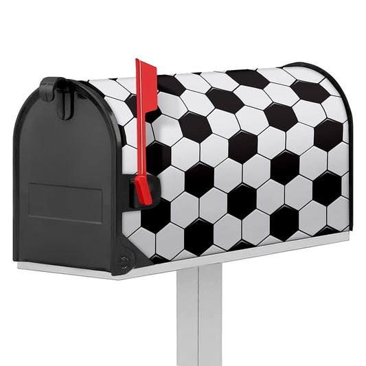 Soccer Ball Print Mailbox Cover