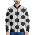 Soccer Ball Print Men's Bomber Jacket