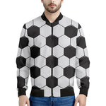 Soccer Ball Print Men's Bomber Jacket