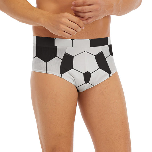 Soccer Ball Print Men's Briefs