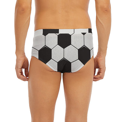 Soccer Ball Print Men's Briefs