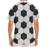 Soccer Ball Print Men's Deep V-Neck Shirt