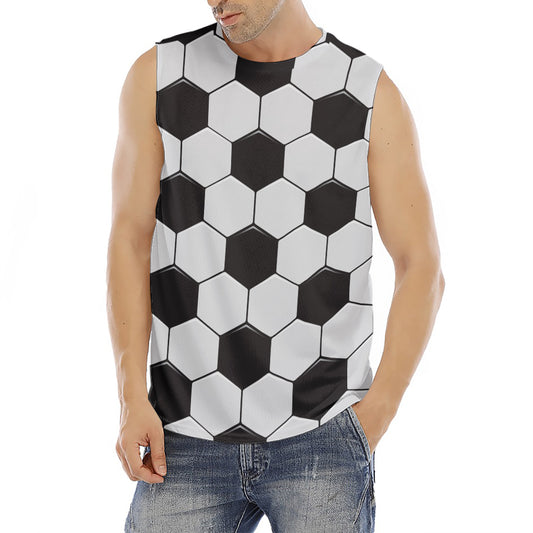 Soccer Ball Print Men's Fitness Tank Top