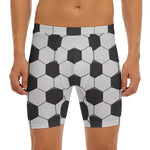 Soccer Ball Print Men's Long Boxer Briefs