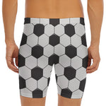 Soccer Ball Print Men's Long Boxer Briefs