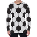 Soccer Ball Print Men's Long Sleeve T-Shirt