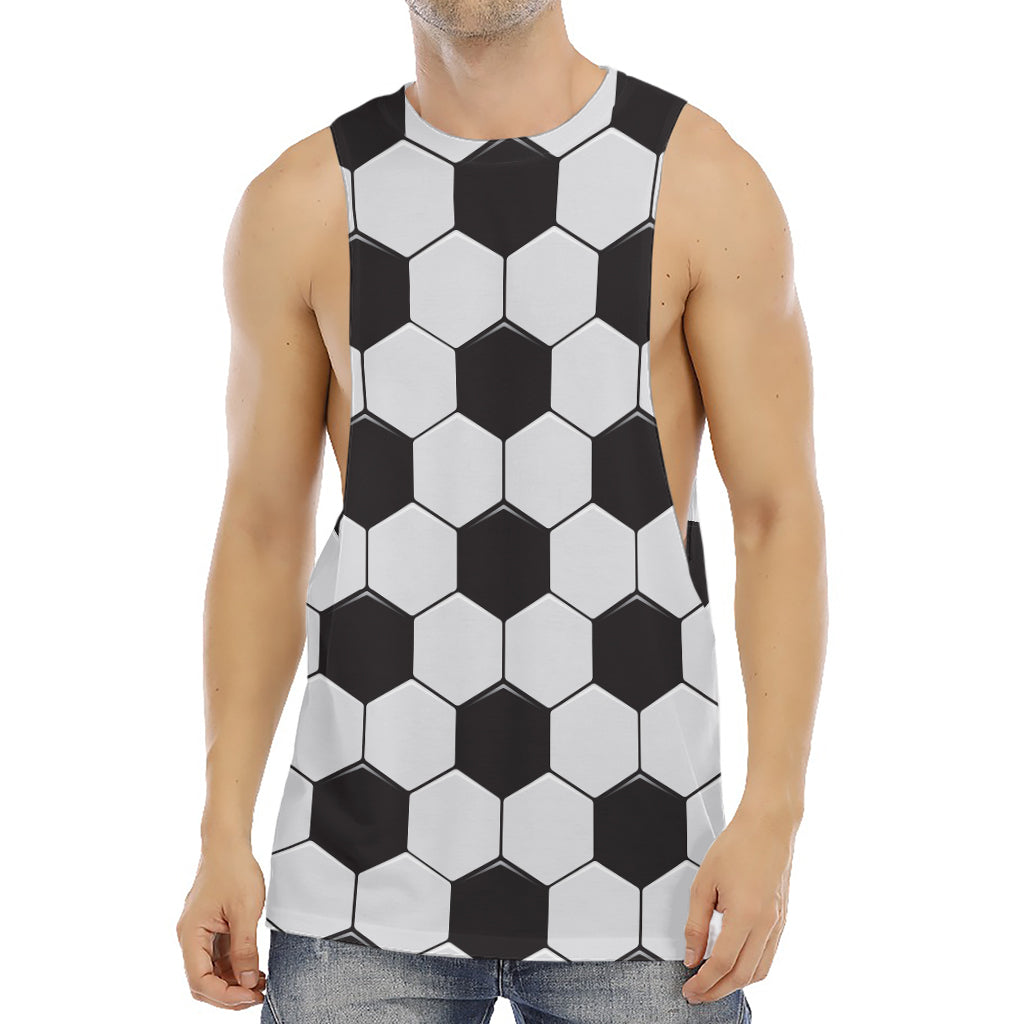 Soccer Ball Print Men's Muscle Tank Top