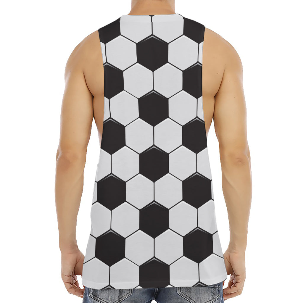 Soccer Ball Print Men's Muscle Tank Top