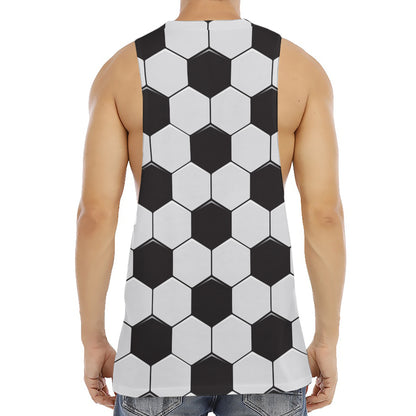 Soccer Ball Print Men's Muscle Tank Top