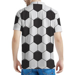 Soccer Ball Print Men's Polo Shirt