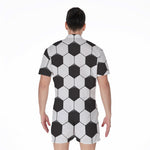 Soccer Ball Print Men's Rompers