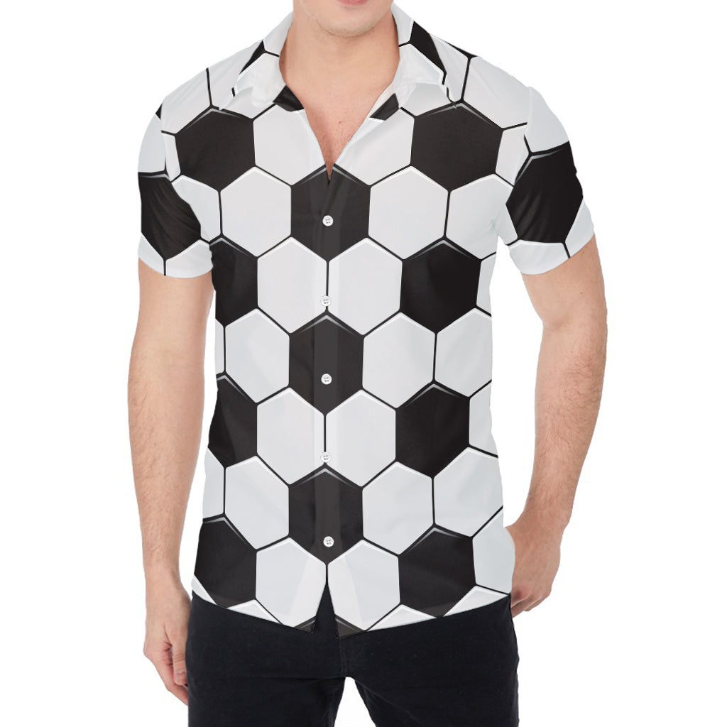 Soccer Ball Print Men's Shirt