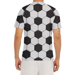Soccer Ball Print Men's Short Sleeve Rash Guard