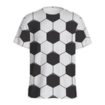 Soccer Ball Print Men's Sports T-Shirt