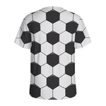 Soccer Ball Print Men's Sports T-Shirt
