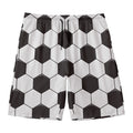 Soccer Ball Print Men's Swim Trunks