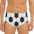 Soccer Ball Print Men's Triangle Swim Briefs