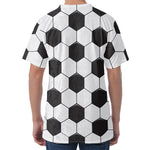 Soccer Ball Print Men's Velvet T-Shirt