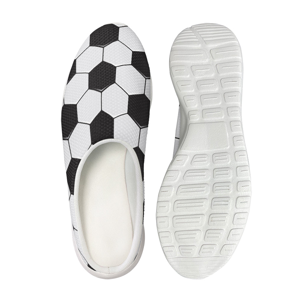 Soccer Ball Print Mesh Casual Shoes
