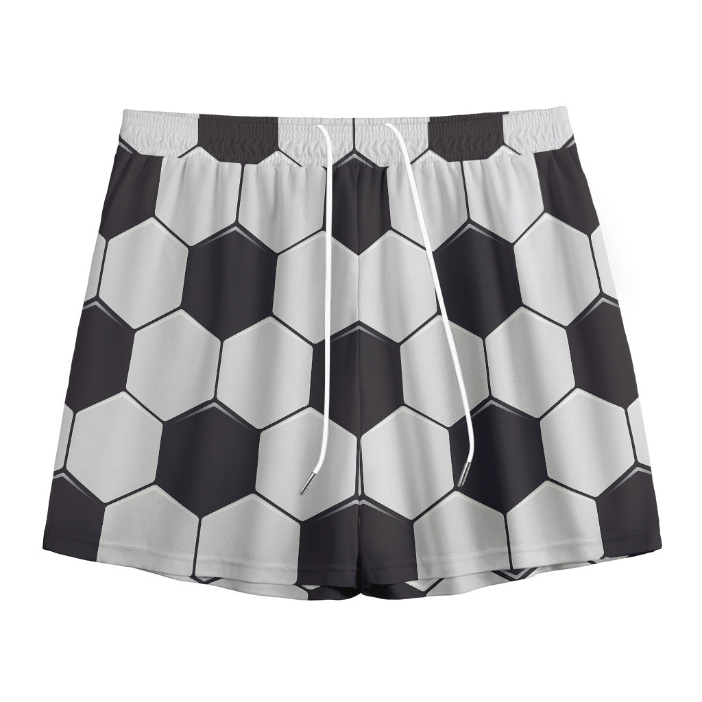 Soccer Ball Print Mesh Shorts