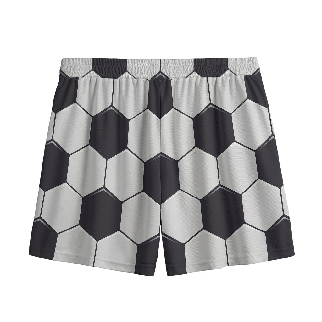 Soccer Ball Print Mesh Shorts