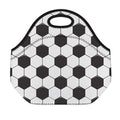 Soccer Ball Print Neoprene Lunch Bag