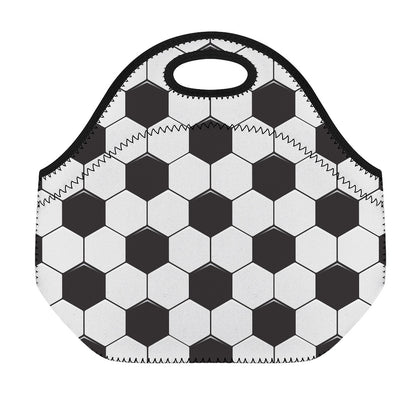 Soccer Ball Print Neoprene Lunch Bag