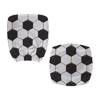 Soccer Ball Print Office Chair Cover