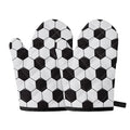 Soccer Ball Print Oven Mitts