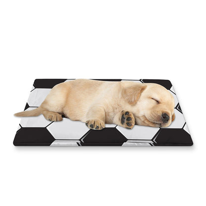 Soccer Ball Print Pet Cooling Mat Cover