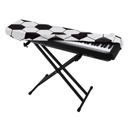 Soccer Ball Print Piano Keyboard Cover