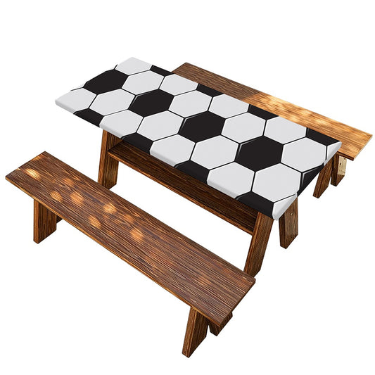 Soccer Ball Print Picnic Table Cover