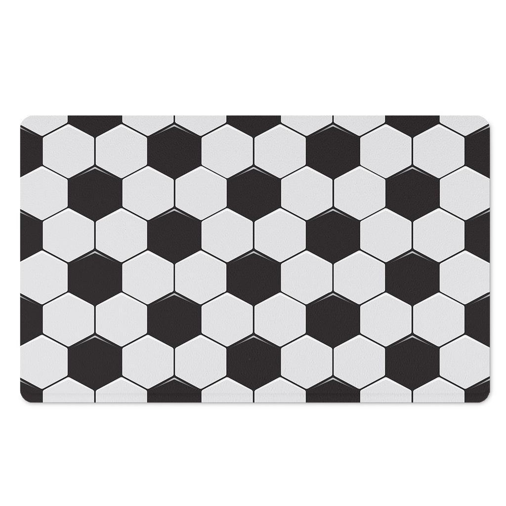 Soccer Ball Print Polyester Doormat