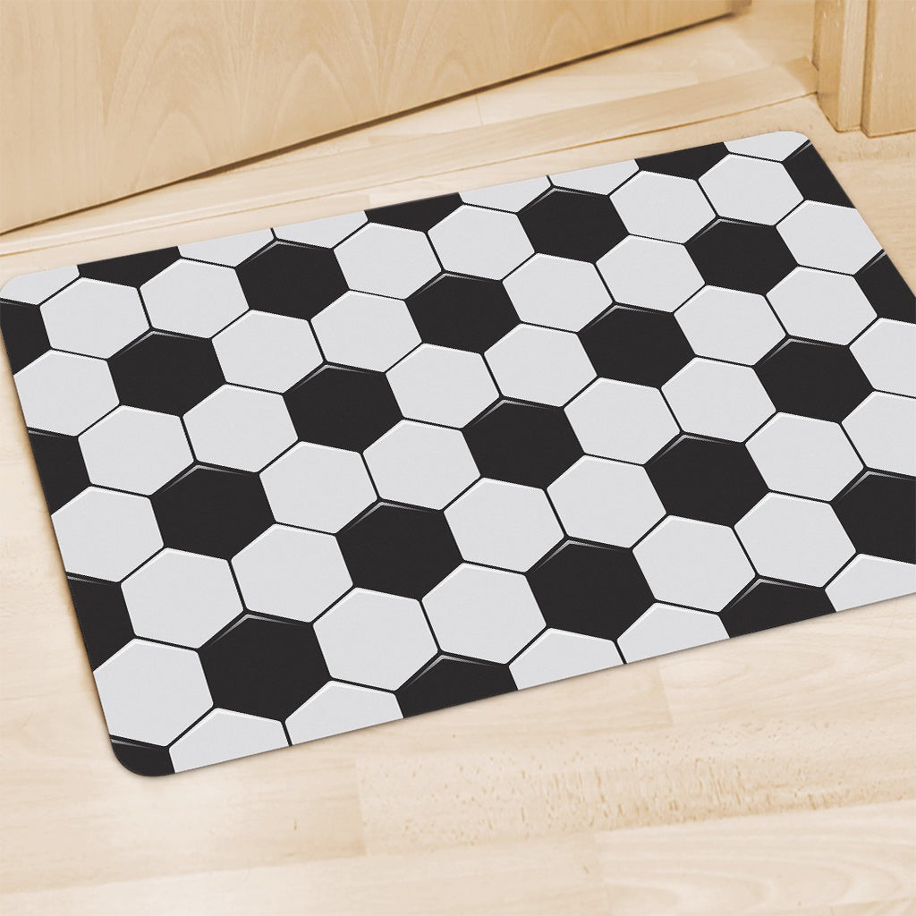 Soccer Ball Print Polyester Doormat