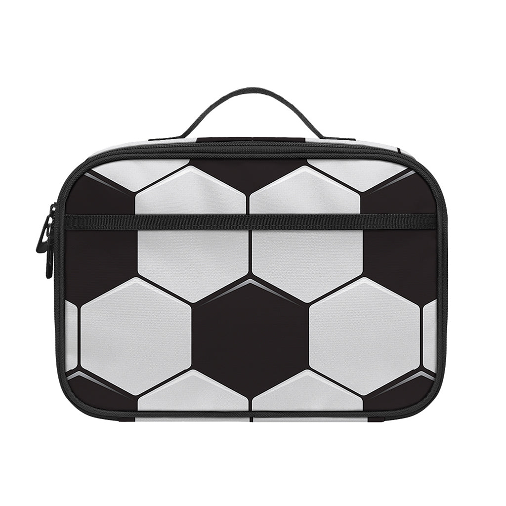 Soccer Ball Print Portable Lunch Bag