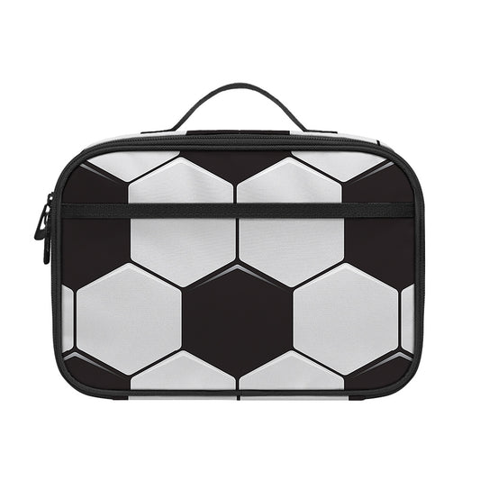 Soccer Ball Print Portable Lunch Bag