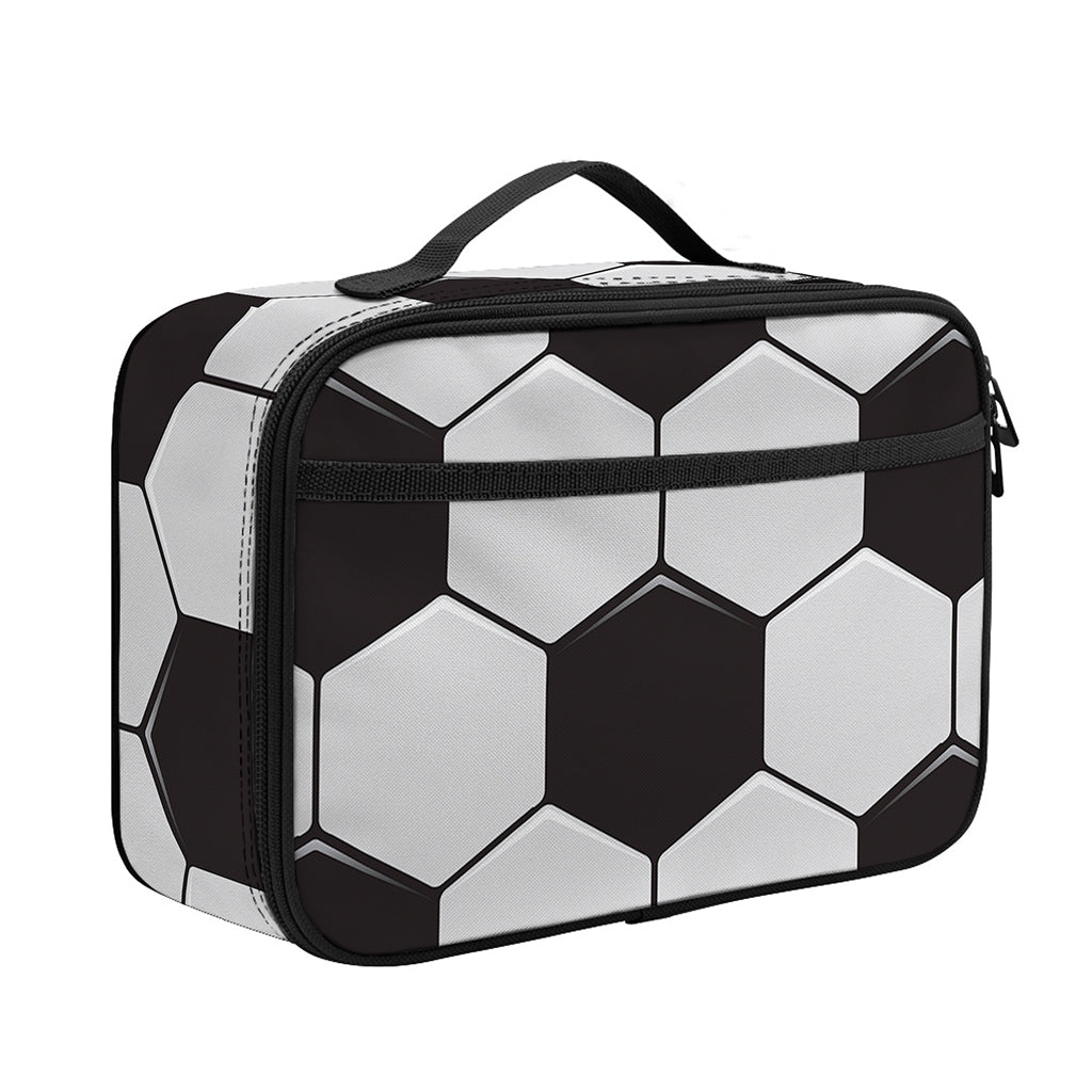 Soccer Ball Print Portable Lunch Bag