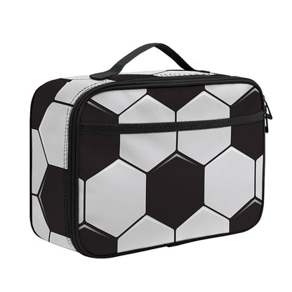 Soccer Ball Print Portable Lunch Bag