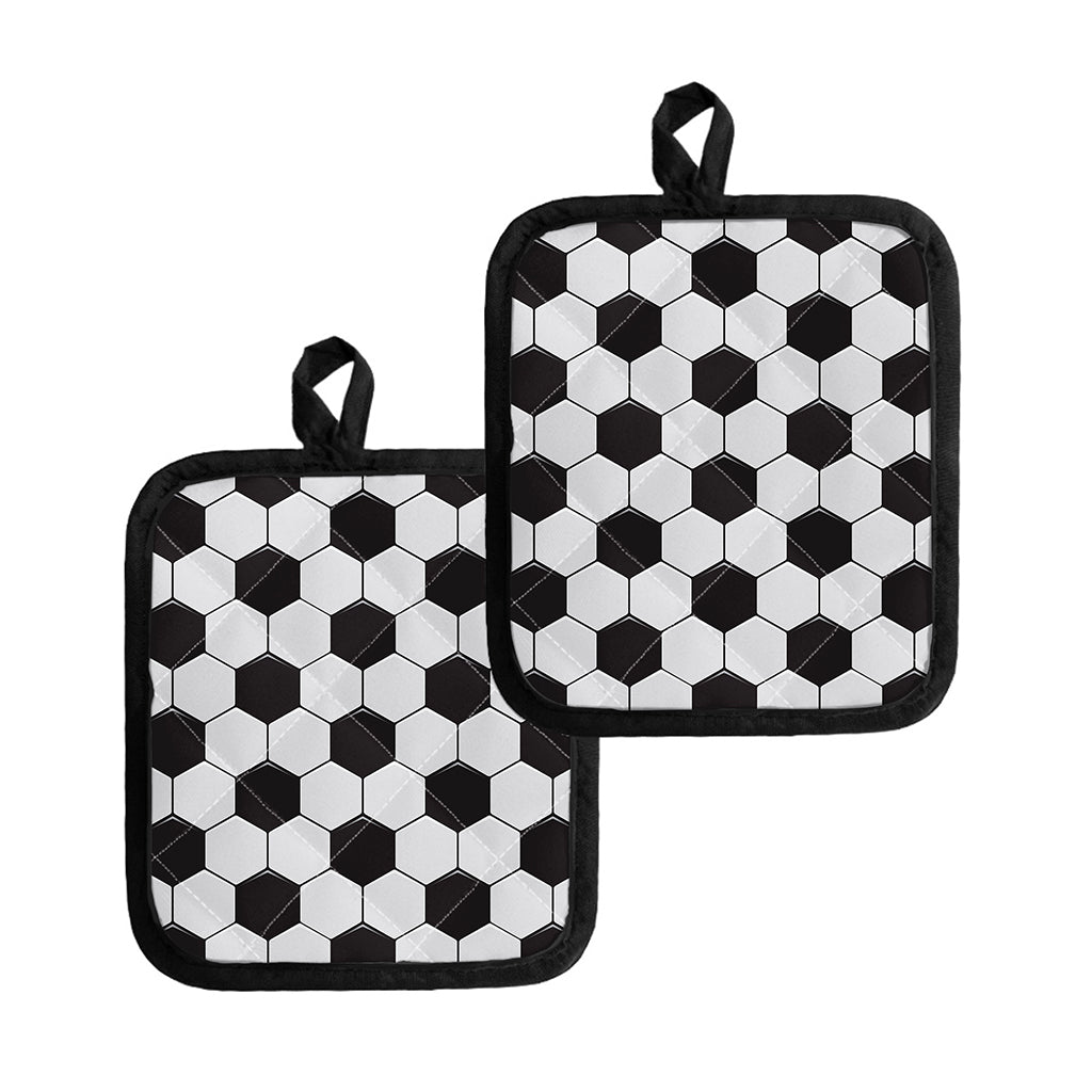 Soccer Ball Print Pot Holders