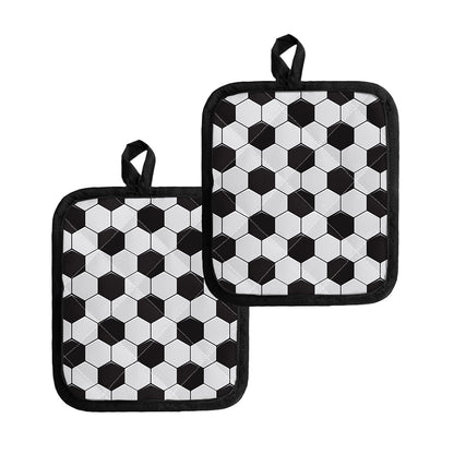 Soccer Ball Print Pot Holders