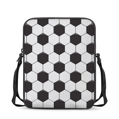 Soccer Ball Print Rectangular Crossbody Bag